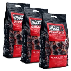 Weber BUNDLE 3 x Sacco da 8 kg di Bricchetti Cod. 17591